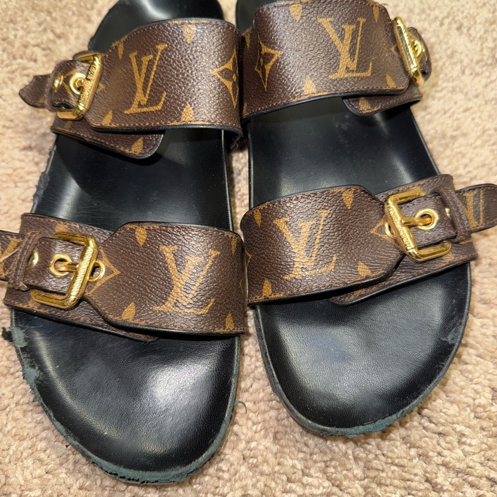 Louis Vuitton Brown Monogram Sandals